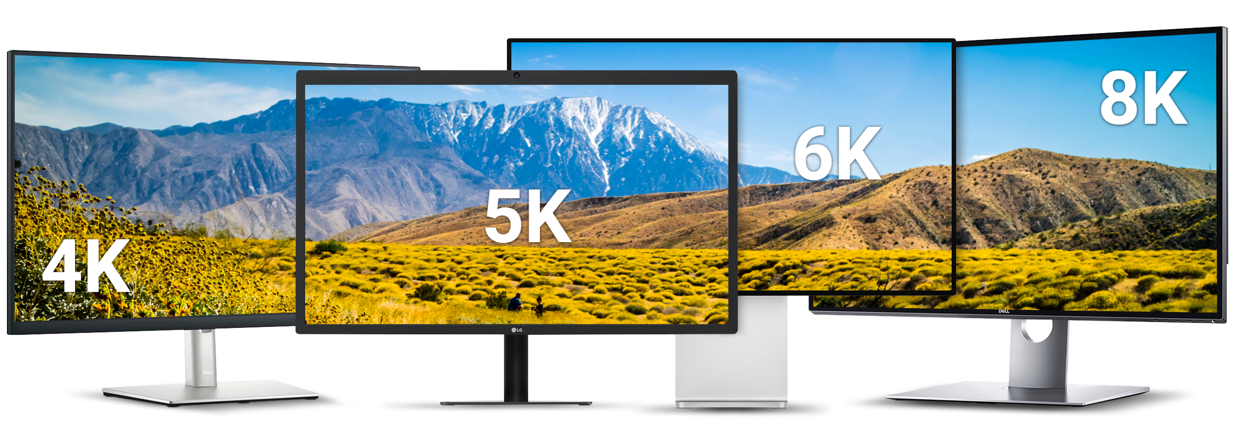 4K, 5K, 6K & 8K displays.